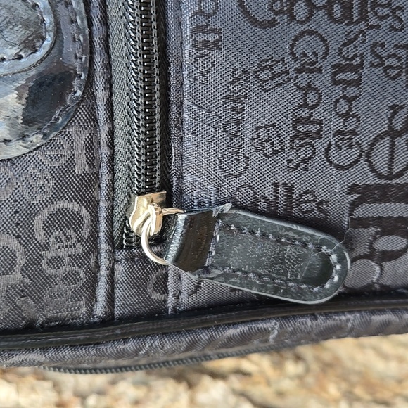 CABOODLES Black Embossed Ladies Cosmetic Bag. Like New! - Picture 6 of 16